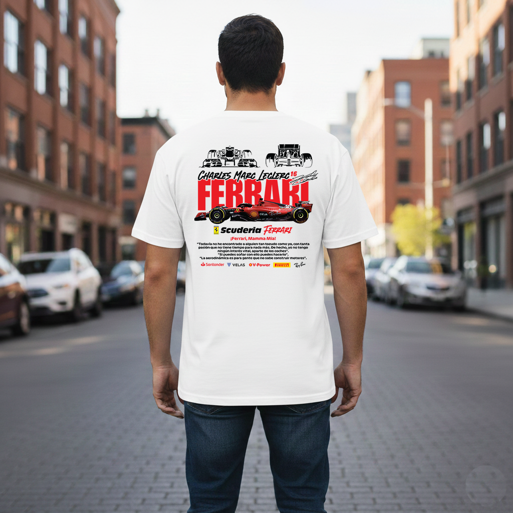 CAMISA CHARLES LECLERC FORMULA1 - Imagen 3