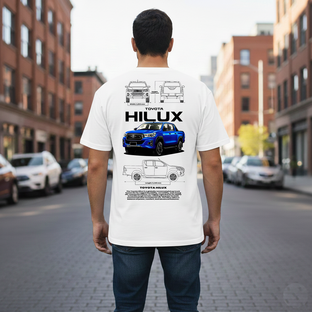 Back, White HILUX ESPALDA